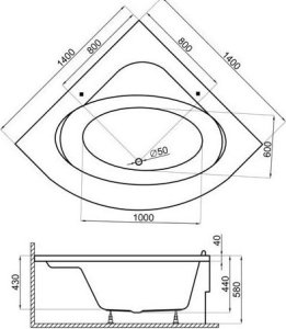 Wanna Polimat Wanna symetryczna 140x140 STANDARD 4