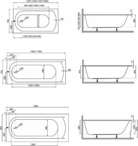 Wanna Polimat Wanna 150x70 CLASSIC SLIM 11