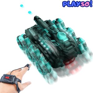 PlaySo Samochód RC czołg zdalnie sterowany Heckermann HD5055 Niebieski 2