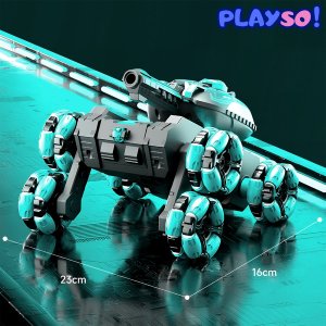 PlaySo Samochód RC czołg zdalnie sterowany Heckermann HD5055 Niebieski 6