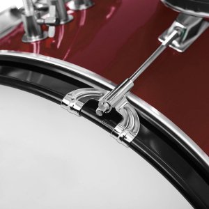 Kera Audio KERA PERKUSJA DLA DZIECI ZESTAW STOŁEK PAŁECZKI BĘBEN BASOWY CZEROWNA 7
