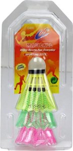 LeanToys Zestaw Lotki Do Badmintona 3szt Klasyczne Kolorowe LEAN TOYS 3