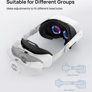 Vortex Virtual Reality VortexVR Elite Strap z baterią 10000 mAh | do Meta Quest 3S & Quest 3 4