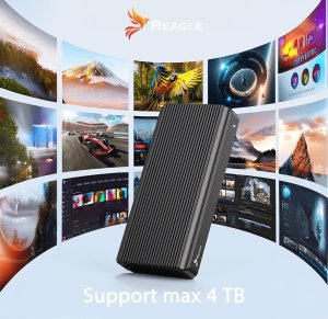 Kieszeń Reagle OBUDOWA KIESZEŃ NA DYSK SSD NVME PCIe M.2 USB-C 4.0 Thunderbolt 4, 40 Gb/s 4