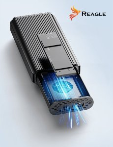 Kieszeń Reagle OBUDOWA KIESZEŃ NA DYSK SSD NVME PCIe M.2 USB-C 4.0 Thunderbolt 4, 40 Gb/s 9