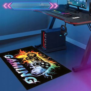 4kom.pl Mata ochronna pod krzesło wzór gamingowy 60 x 90 cm RC-K-1542 9