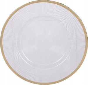 Koopman Podtalerz biały z nakrapianym złotym rantem 33cm plastikowy 2