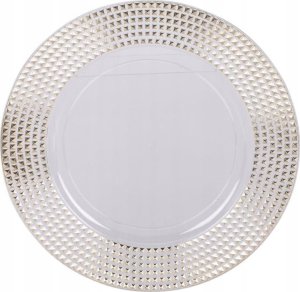 Koopman Podtalerz biały z nakrapianym złotym rantem 33cm plastikowy 3