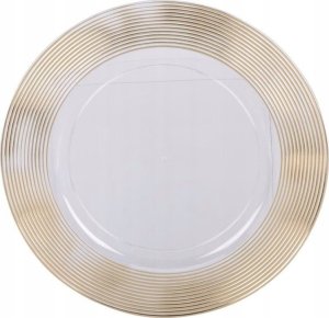 Koopman Podtalerz biały z nakrapianym złotym rantem 33cm plastikowy 4