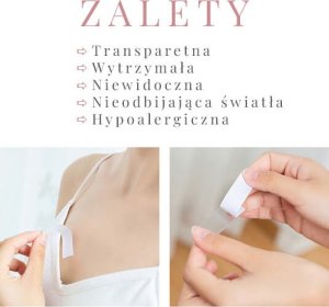 Yeye Taśma dwustronna, przeźroczysta do ciała i ubrań YEYE 4