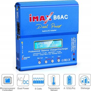 Ładowarka Imax ML Ładowarka balansująca iMAX B6 80W E6168 7