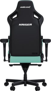 Fotel gamingowy Kaiser 4 L Anda Seat skórzany zielony 4