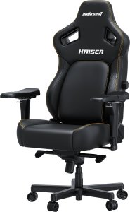 Fotel gamingowy Kaiser 4 L Anda Seat skórzany czarny 3