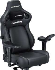Fotel gamingowy Kaiser 4 L Anda Seat skórzany czarny 5