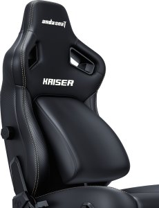 Fotel gamingowy Kaiser 4 L Anda Seat skórzany czarny 6