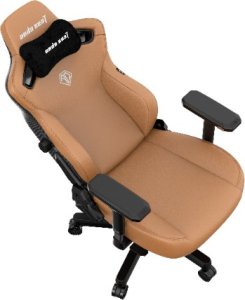 Fotel gamingowy skórzany Anda Seat Kaiser 3 L brązowy obrotowy 8