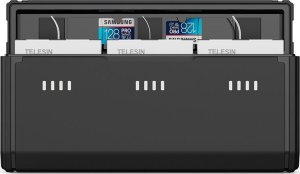Telesin ŁADOWARKA USB TYPE-C na 3x Akumulator + 2x Bateria do GoPro Hero 13 BLACK / S0-ECB-09-TGP 5