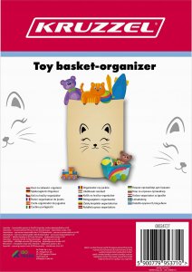Kruzzel Kosz na zabawki- organizer 63L Kruzzel 24727 2