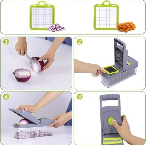 Rozdrabniacz LeanToys SZATKOWNICA DO WARZYW VC-04 14