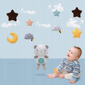 EURObaby KARUZELA Z PLUSZAKAMI BIAŁA TOY-10 2
