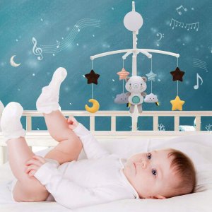 EURObaby KARUZELA Z PLUSZAKAMI BIAŁA TOY-10 4