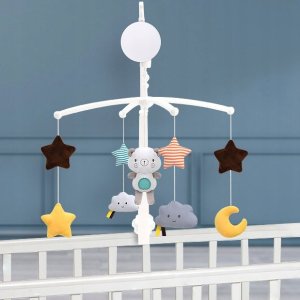 EURObaby KARUZELA Z PLUSZAKAMI BIAŁA TOY-10 5