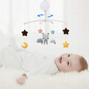 EURObaby KARUZELA Z PLUSZAKAMI BIAŁA TOY-10 7