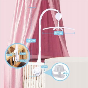 EURObaby KARUZELA Z PLUSZAKAMI BIAŁA TOY-10 8