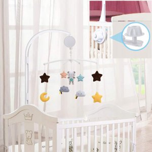 EURObaby KARUZELA Z PLUSZAKAMI BIAŁA TOY-10 9