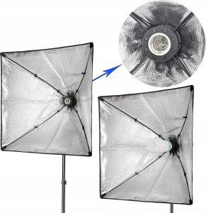 Zestaw studyjny Massa ZESTAW 2x SOFTBOX 50x70 + STATYW DOUBLE SHOX-003 12