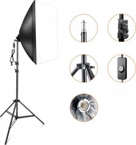 Zestaw studyjny Massa ZESTAW 2x SOFTBOX 50x70 + STATYW DOUBLE SHOX-003 14