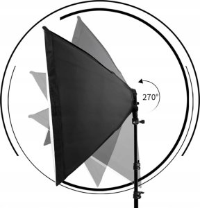 Zestaw studyjny Massa ZESTAW 2x SOFTBOX 50x70 + STATYW DOUBLE SHOX-003 4