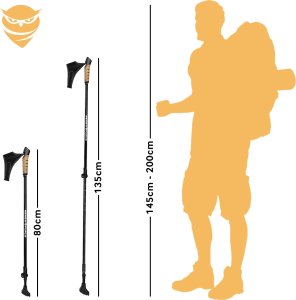 Costway KIJE DO NORDIC WALKING GOTA-2 2szt 20