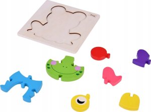 Jokomisiada Żabka Puzzle drewniane Edukacyjna układanka dla dziecka ZA5371 2