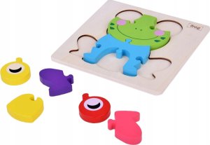 Jokomisiada Żabka Puzzle drewniane Edukacyjna układanka dla dziecka ZA5371 3
