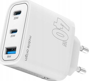 Ładowarka Mobile Origin MO13 1x USB-A 2x USB-C 3 A (FRL-GAN40W-MO13) 3