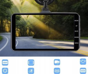 Wideorejestrator Techonic MARK1 Wideorejestrator kamera REJESTRATOR JAZDY FULL HD do auta W07 5