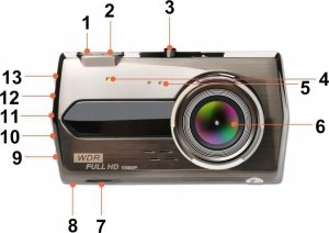 Wideorejestrator Techonic MARK1 Wideorejestrator kamera REJESTRATOR JAZDY FULL HD W06 0,15kg 5