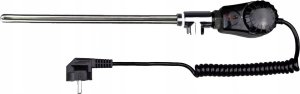 Eliko Grzałka do grzejnikow łazienkowych GRBT 0,3 300W 230V termostat czarna 5