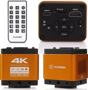 Mikroskop Techrebal Mikroskop Stereoskopowy 10HW Kamera z Pomiarem 4K ULTRA HD Wyświetlacz 10 cali 11