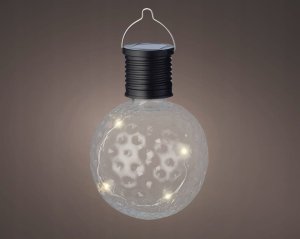 Kaemingk Żarówka solarna plastikowa 7,8x11,2cm Lampka wisząca z ciepłym światłem 2