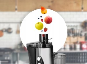 Sokowirówka Orava Wyciskarka do owoc�w i warzyw OS-112, czarno-srebrny, 600W, 5