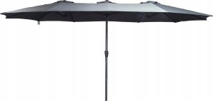 Saska Garden PARASOL OGRODOWY XXXL 2.7x4.6M SZARY SASKA GARDEN 2