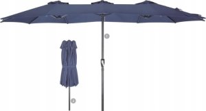 Saska Garden PARASOL OGRODOWY XXXL 2.7x4.6M SZARY SASKA GARDEN 7