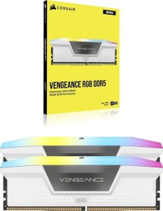 Pamięć Corsair Vengeance RGB, DDR5, 32 GB, 6000MHz, CL36 (CMH32GX5M2E6000Z36W) 6