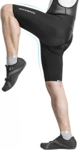 RockBros Spodenki rowerowe kolarskie krótkie na szelkach z wkładką XXXL - czarne ROCKBROS 3