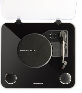 Energy Sistem BlackSpin Gramofon z napędem pasowym Czarny, Przezroczysty 2