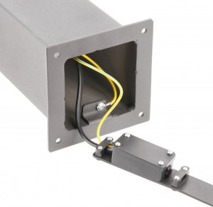 GTV Słupek Ogrodowy Słupek Grafit Largo-P 36Cm Ip54 240V 4Xgniazdo Schuko 3500W Os-Largp36G-30 Gtv 2