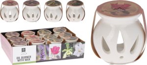 Koopman Ceramiczny kominek ozdobny z woskiem zapachowym 3
