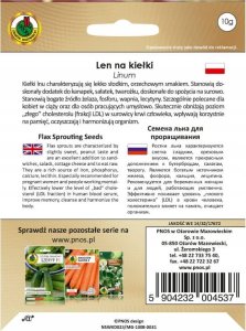 Apte Nasiona na kiełki Len 10g o orzechowym smaku 2